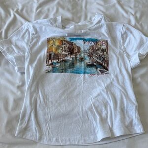 Wild Fable White Venice Graphic Tee